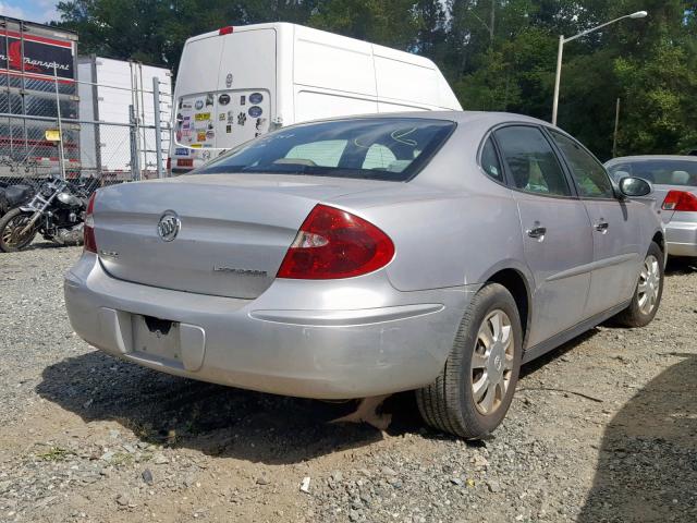 2G4WC532251198888 - 2005 BUICK LACROSSE C SILVER photo 4
