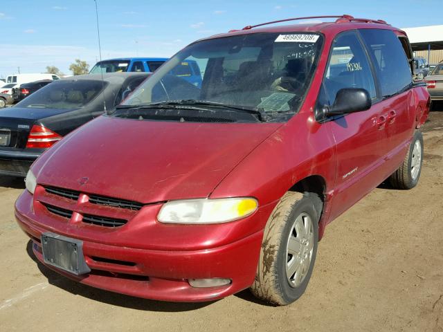 1B4GP45G0WB654675 - 1998 DODGE CARAVAN SE MAROON photo 2