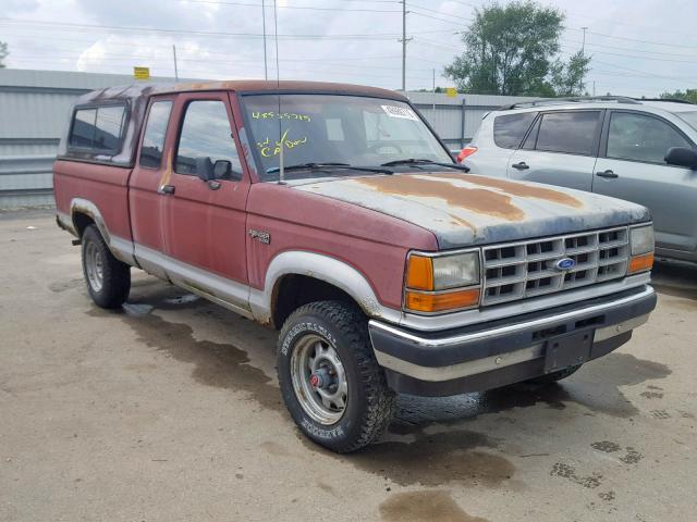 1FTCR15T3KPB10837 - 1989 FORD RANGER SUP MAROON photo 1