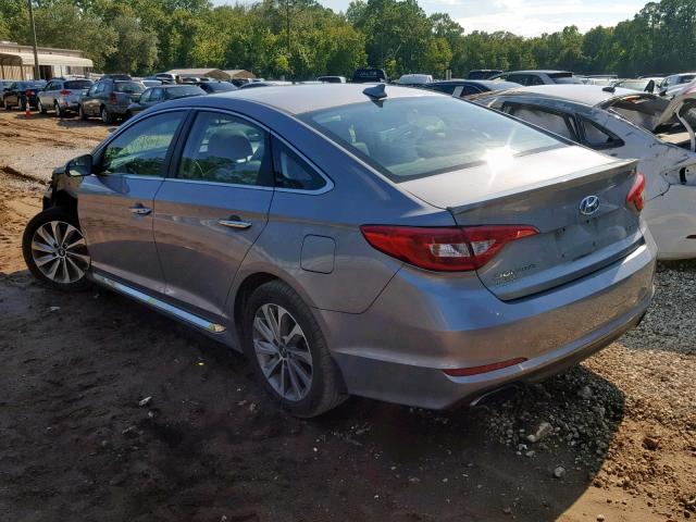 5NPE34AF6HH463749 - 2017 HYUNDAI SONATA SPO SILVER photo 3