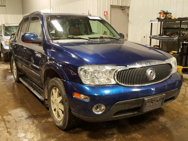 5GADT13S542264354 - 2004 BUICK RAINIER CX BLUE photo 1