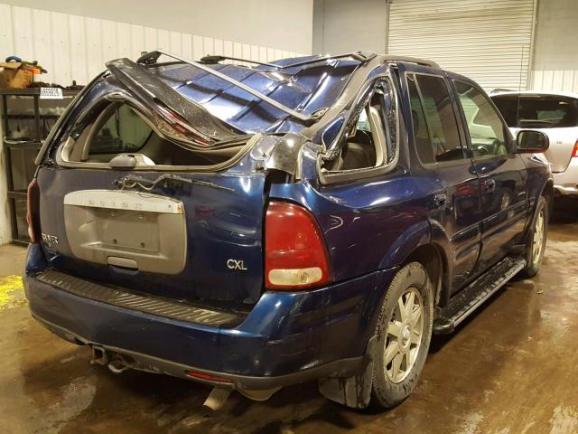 5GADT13S542264354 - 2004 BUICK RAINIER CX BLUE photo 4