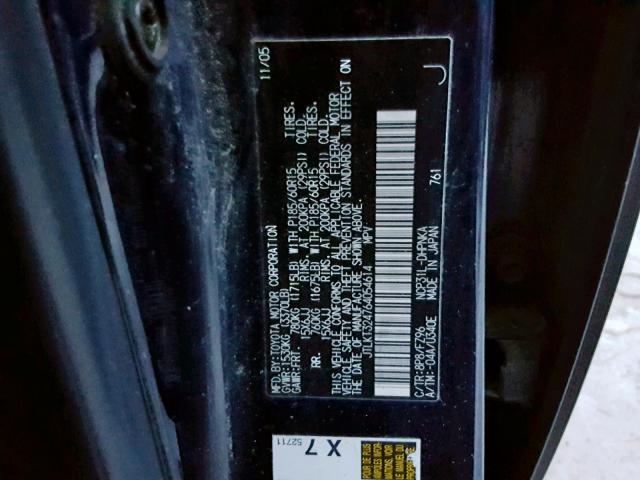 JTLKT324764054614 - 2006 TOYOTA SCION XB Көк фото 10