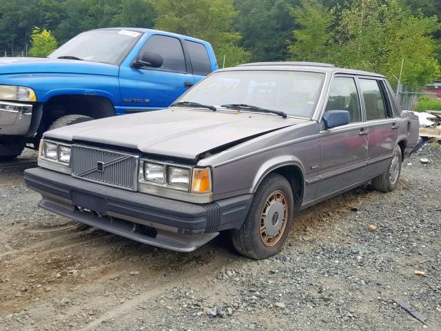 YV1FX8846J2246160 - 1988 VOLVO 740 GLE GRAY photo 2