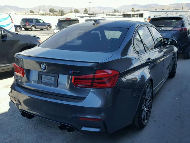 WBS8M9C5XJ5J78109 - 2018 BMW M3 GRAY photo 4