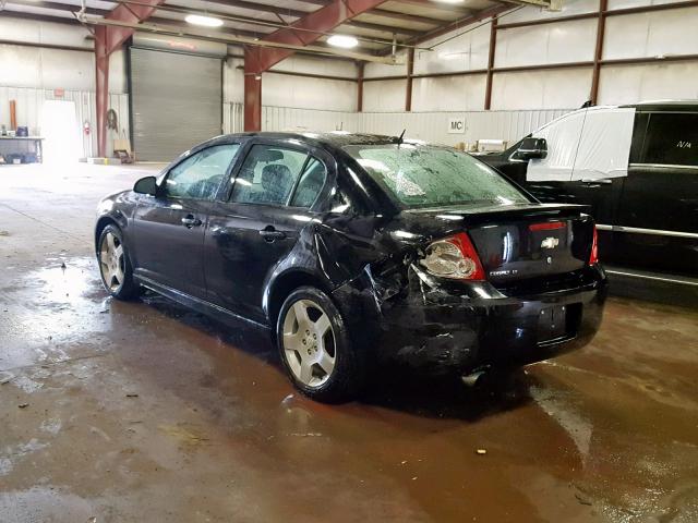 1G1AF5F51A7216119 - 2010 CHEVROLET COBALT 2LT BLACK photo 3