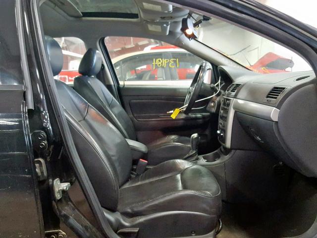 1G1AF5F51A7216119 - 2010 CHEVROLET COBALT 2LT BLACK photo 5