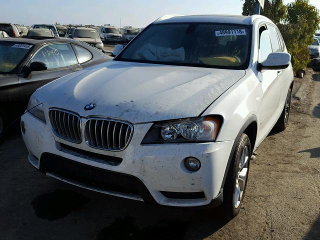 5UXWX9C59D0A31448 - 2013 BMW X3 XDRIVE2 WHITE photo 2