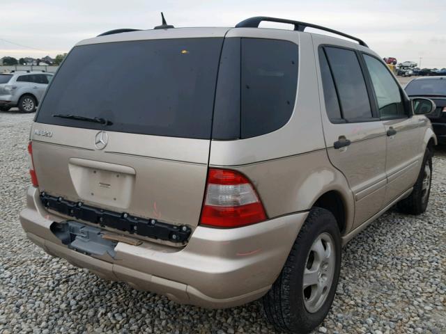 4JGAB54E13A384768 - 2003 MERCEDES-BENZ ML 320 BEIGE photo 4