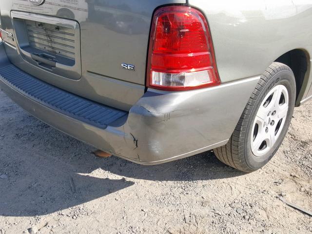 2FMDA51645BA30859 - 2005 FORD FREESTAR S TAN photo 9