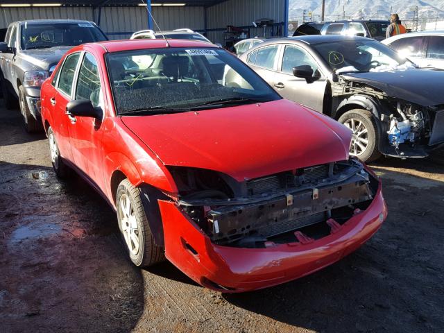 1FAHP34N07W340588 - 2007 FORD FOCUS ZX4 RED photo 1