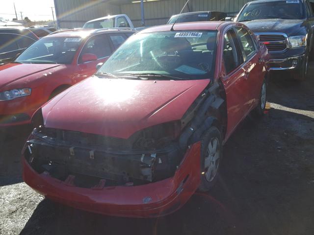 1FAHP34N07W340588 - 2007 FORD FOCUS ZX4 RED photo 2