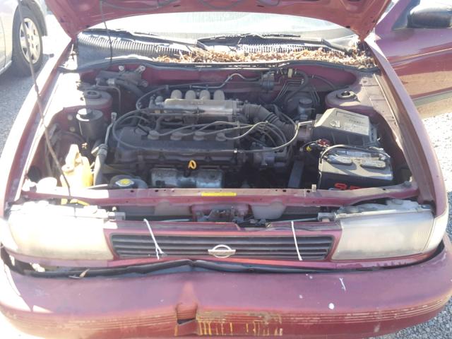 1N4EB31P9RC815747 - 1994 NISSAN SENTRA E MAROON photo 7