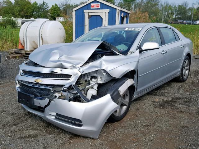 1G1ZC5E09CF332212 - 2012 CHEVROLET MALIBU 1LT SILVER photo 2