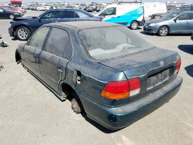 2HGEJ8646TH547996 - 1996 HONDA CIVIC EX GREEN photo 3