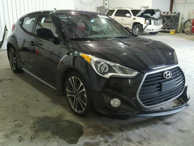 KMHTC6AE4GU299430 - 2016 HYUNDAI VELOSTER T BLACK photo 1