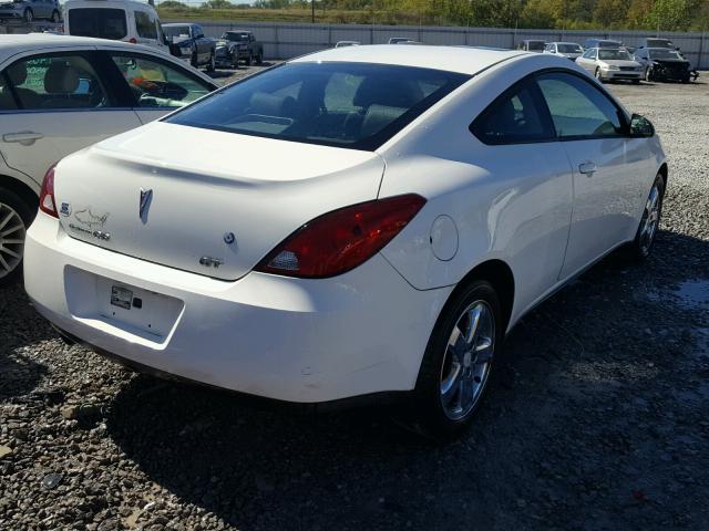 1G2ZH18N774140737 - 2007 PONTIAC G6 GT WHITE photo 4