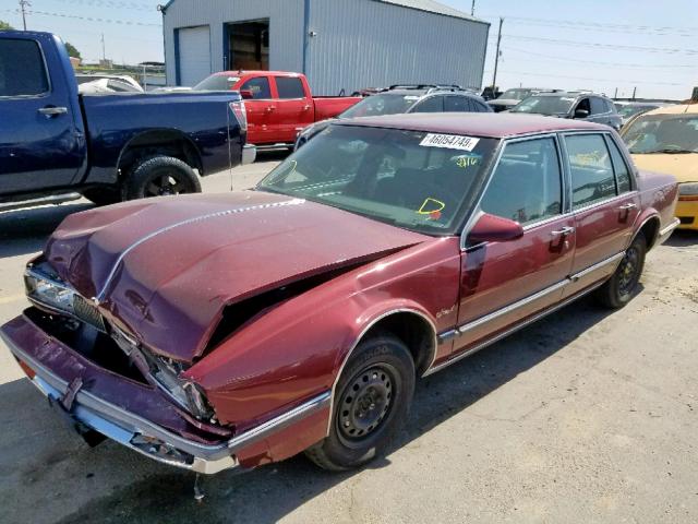 1G3HY54C0J1820443 - 1988 OLDSMOBILE DELTA 88 R RED photo 2