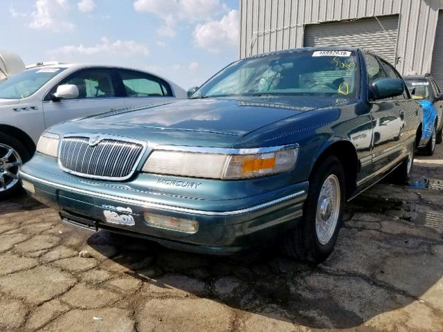 2MELM75W0TX640513 - 1996 MERCURY GRAND MARQ GREEN photo 2