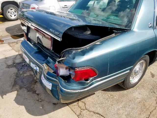 2MELM75W0TX640513 - 1996 MERCURY GRAND MARQ GREEN photo 9