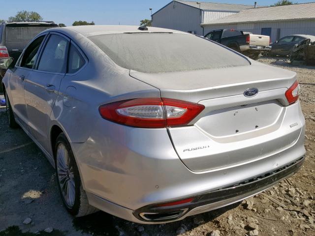 3FA6P0K96GR135484 - 2016 FORD FUSION TIT SILVER photo 3