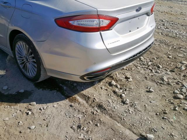 3FA6P0K96GR135484 - 2016 FORD FUSION TIT SILVER photo 9