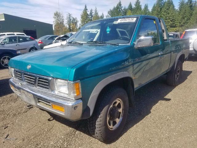 1N6SD16Y9SC384732 - 1995 NISSAN TRUCK KING GREEN photo 2