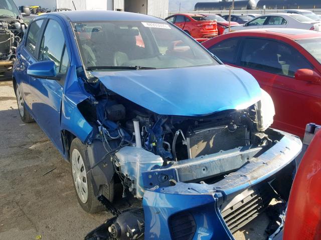 VNKKTUD36FA033123 - 2015 TOYOTA YARIS BLUE photo 1