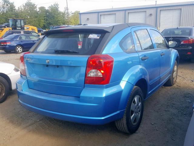 1B3HB28B58D673080 - 2008 DODGE CALIBER BLUE photo 4