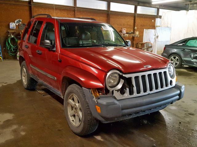 1J4GL58K05W717652 - 2005 JEEP LIBERTY LI RED photo 1