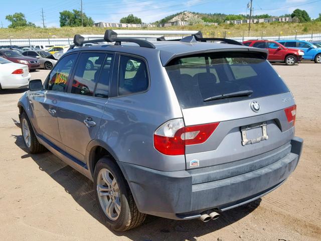 WBXPA93495WD13010 - 2005 BMW X3 3.0I GRAY photo 3