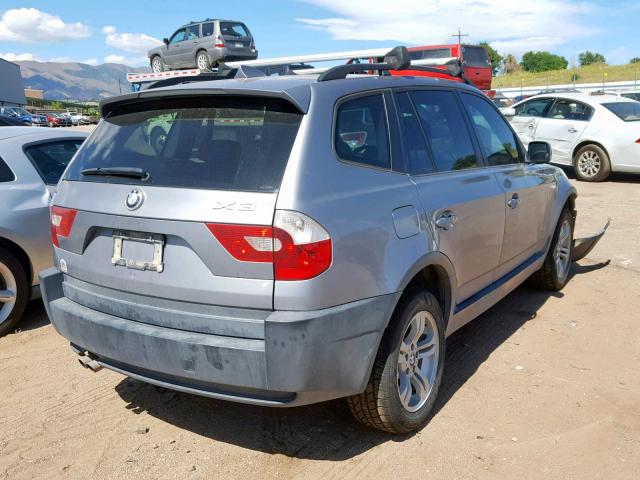 WBXPA93495WD13010 - 2005 BMW X3 3.0I GRAY photo 4