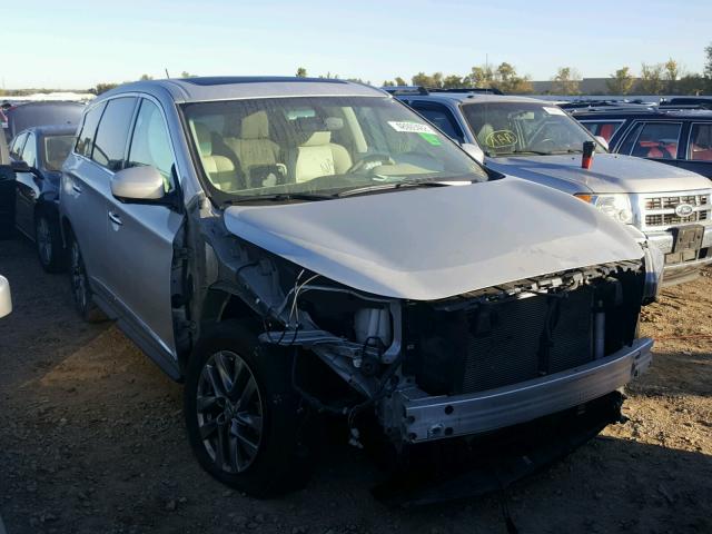 5N1AL0MMXDC329443 - 2013 INFINITI JX35 BASE SILVER photo 1