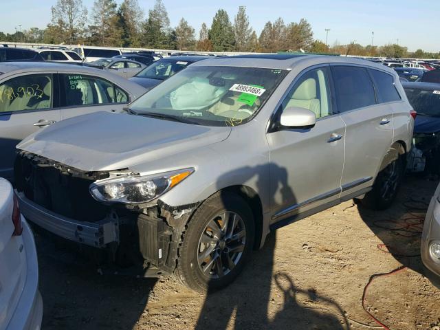 5N1AL0MMXDC329443 - 2013 INFINITI JX35 BASE SILVER photo 2