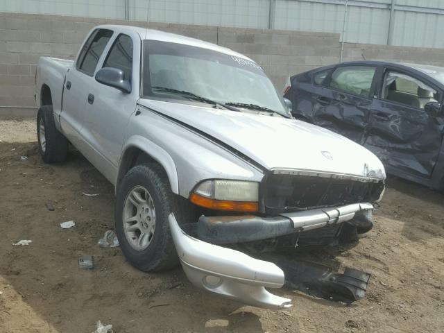 1D7HL38K64S573714 - 2004 DODGE DAKOTA QUA SILVER photo 1