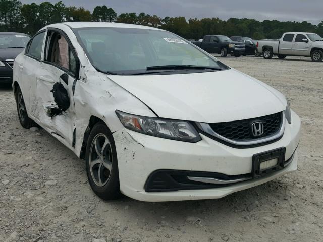 19XFB2F71FE012310 - 2015 HONDA CIVIC SE WHITE photo 1