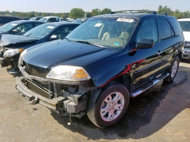 2HNYD18694H553330 - 2004 ACURA MDX TOURIN BLACK photo 2