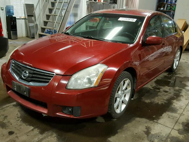 1N4BA41E47C843995 - 2007 NISSAN MAXIMA SE RED photo 2