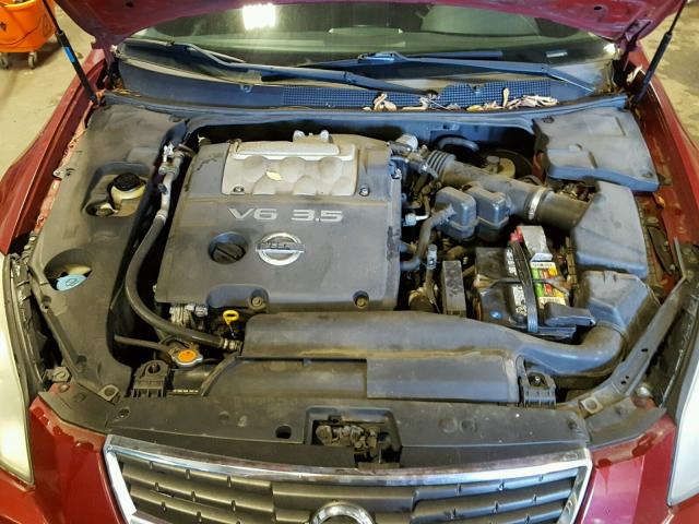 1N4BA41E47C843995 - 2007 NISSAN MAXIMA SE RED photo 7