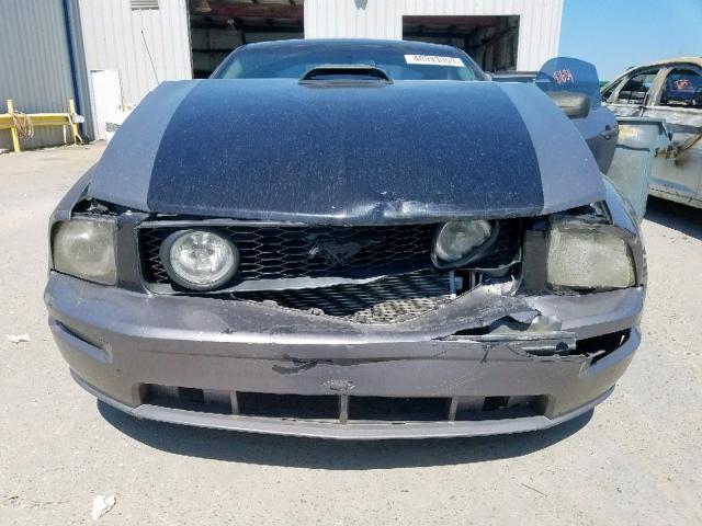 1ZVFT82H175263403 - 2007 FORD MUSTANG GT GRAY photo 9