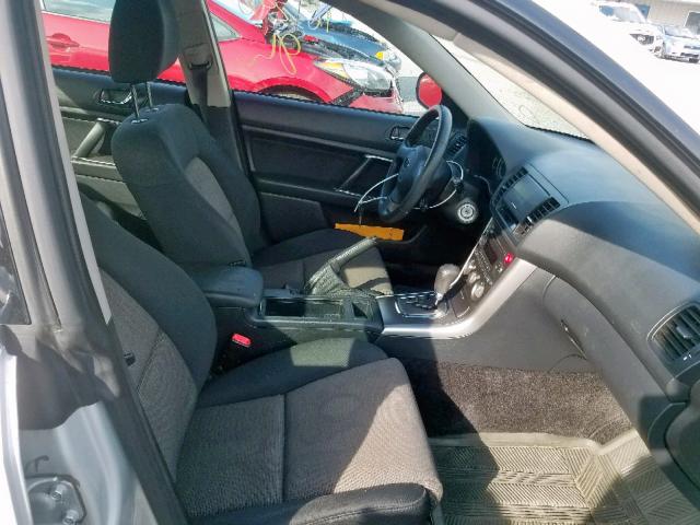 4S3BL616857225853 - 2005 SUBARU LEGACY 2.5 SILVER photo 5