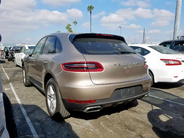 WP1AA2A51HLB01712 - 2017 PORSCHE MACAN GOLD photo 3