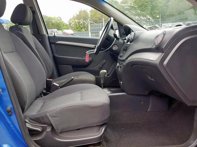 KL1TD56667B082056 - 2007 CHEVROLET AVEO BASE ლურჯი ფოტო 5