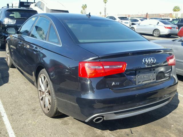 WAUHGAFC8DN019472 - 2013 AUDI A6 PRESTIG BLACK photo 3