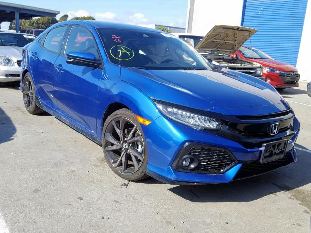 SHHFK7H99JU423886 - 2018 HONDA CIVIC SPOR BLUE photo 1