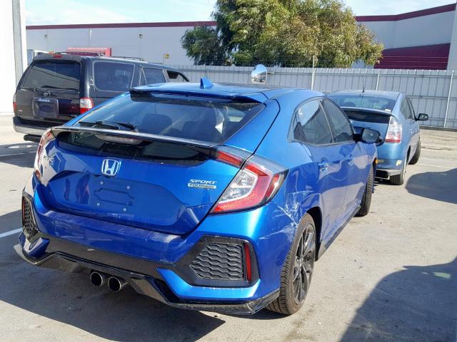 SHHFK7H99JU423886 - 2018 HONDA CIVIC SPOR BLUE photo 4