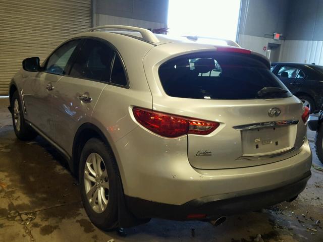 JNRAS18W89M152479 - 2009 INFINITI FX35 SILVER photo 3