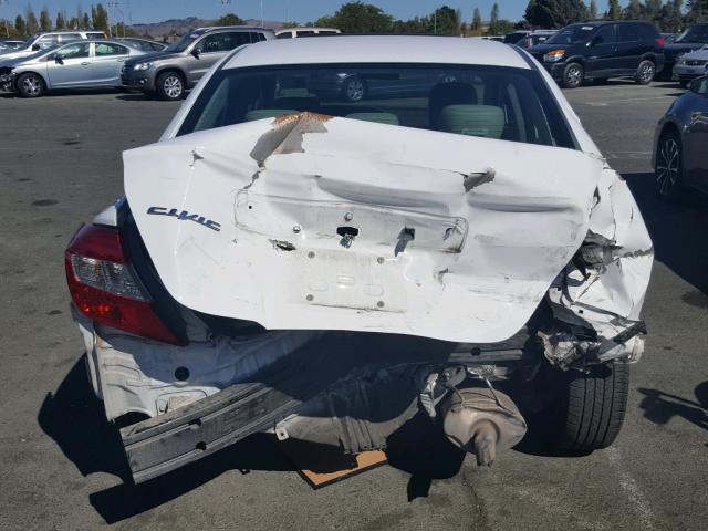 19XFB2F92CE366298 - 2012 HONDA CIVIC EXL WHITE photo 9