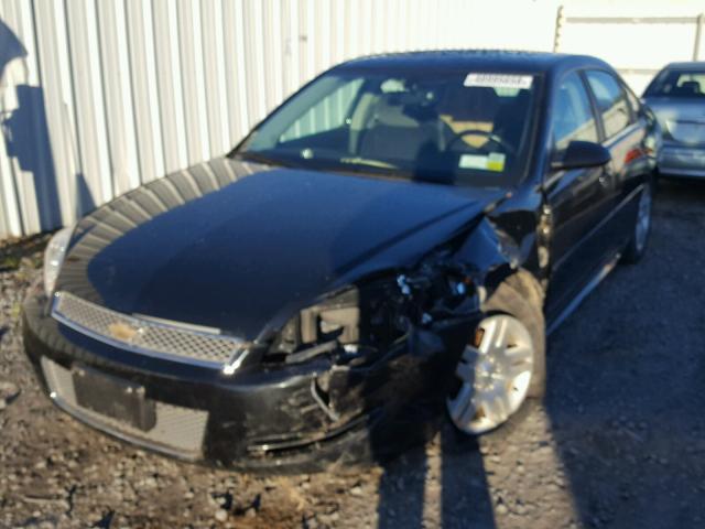 2G1WB5E38E1104017 - 2014 CHEVROLET IMPALA LIM BLACK photo 2