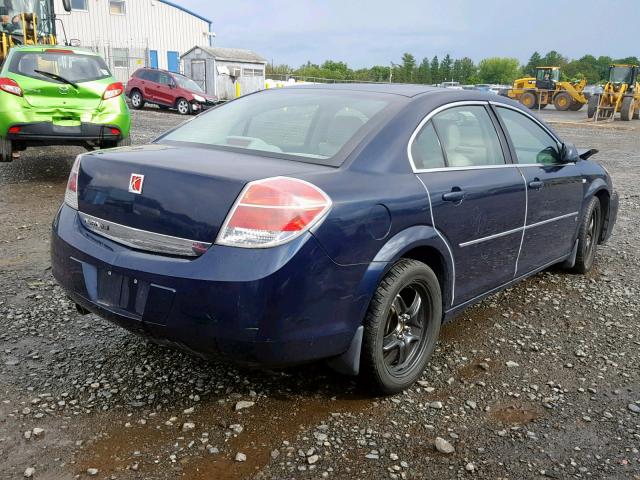 1G8ZS57N07F158940 - 2007 SATURN AURA XE BLUE photo 4